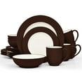 thumbnail image 1 of Noritake Colorwave Chocolate 16-Piece Rim Dinnerware Set, Service for 4, 1 of 7