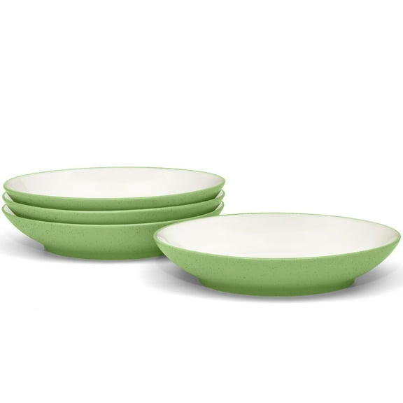 Noritake Colorwave Coupe Pasta Bowls 35-oz, Set of 4, Apple/Green