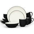 thumbnail image 1 of Noritake Colorwave Graphite 16-Piece Coupe Dinnerware Set, Service for 4, 1 of 7