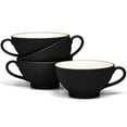 thumbnail image 1 of Noritake Colorwave Graphite Set of 4 Handled Bowls, 1 of 6