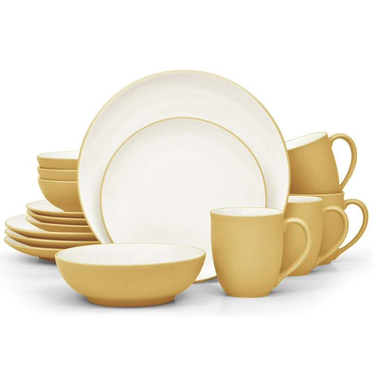 a-ya 様 symphony mustard Noritake Colorwave Mustard 16-Piece Coupe Dinnerware Set