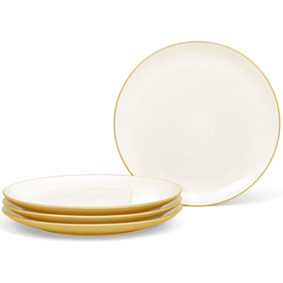 Noritake Colorwave Mustard Set of 4 Coupe Dinner Plates