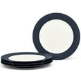 thumbnail image 1 of Noritake Colorwave Navy Set of 4 Rim Dinner Plates, 1 of 7