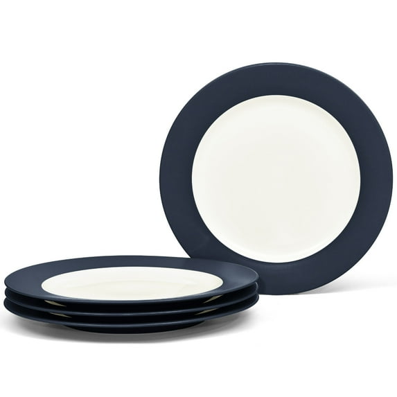 Noritake Colorwave Navy Set of 4 Rim Dinner Plates