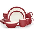 thumbnail image 1 of Noritake Colorwave Raspberry 16-Piece Curve Dinnerware Set, Service for 4, 1 of 7
