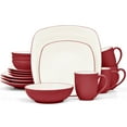 thumbnail image 1 of Noritake Colorwave Raspberry 16-Piece Square Dinnerware Set, Service for 4, 1 of 7