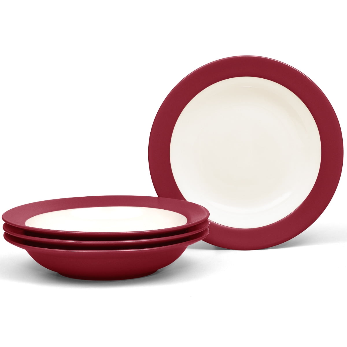 Noritake Colorwave Raspberry Set of 4 Pasta Bowls - Walmart.com