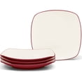thumbnail image 1 of Noritake Colorwave Raspberry Set of 4 Square Dinner Plates, 1 of 6
