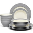 thumbnail image 1 of Noritake Colorwave Slate 12-Piece Rim Dinnerware Set, Service for 4, 1 of 7