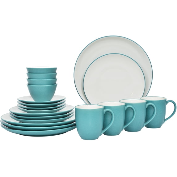 Noritake Colorwave Turquoise 20-Piece Value Dinnerware Set, Service for 4
