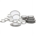thumbnail image 1 of Noritake Crestwood Platinum 50-Piece Dinnerware Set, Service for 8 plus Serving Pieces, 1 of 7