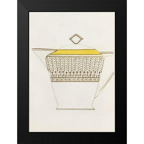 Noritake Designs 11x14 Black Modern Framed Museum Art Print Titled - Design for a Noritake Creamer