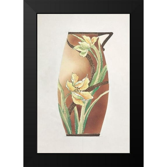 Noritake Designs 13x18 Black Modern Framed Museum Art Print Titled - Design for a Noritake Jug V
