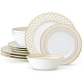 thumbnail image 1 of Noritake Eternal Palace Gold 12-Piece Dinnerware Set, Service for 4, 1 of 5