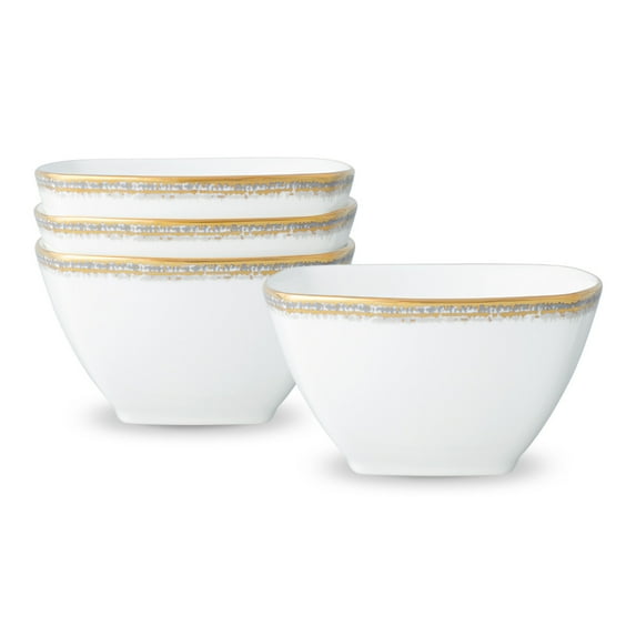 Noritake Haku Set of 4 Small Square Bowls