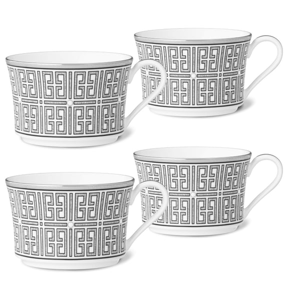 Noritake Infinity Graphite Set of 4 Cups