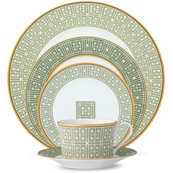 Noritake Infinity Green Gold Gold 5-Piece Place Setting