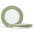 thumbnail image 1 of Noritake Infinity Green Gold Gold Set of 4 Salad Plates, 1 of 7