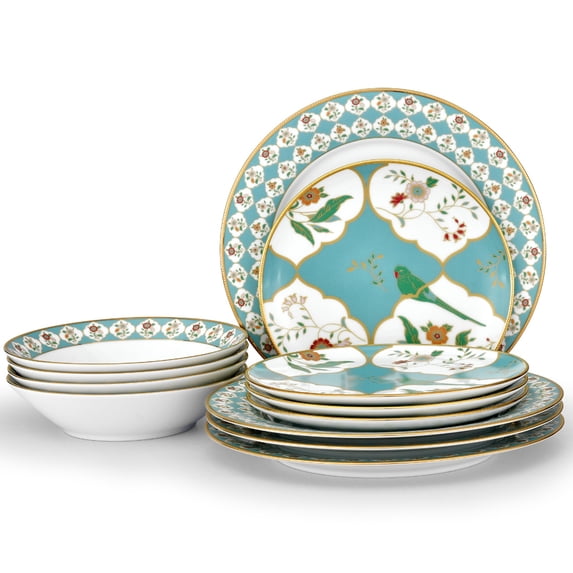 Noritake Lodi's Morning 12-Piece Dinnerware Set, Service for 4