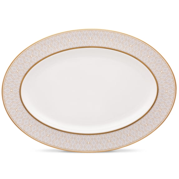 Noritake Noble Pearl Medium Oval Serving Platter