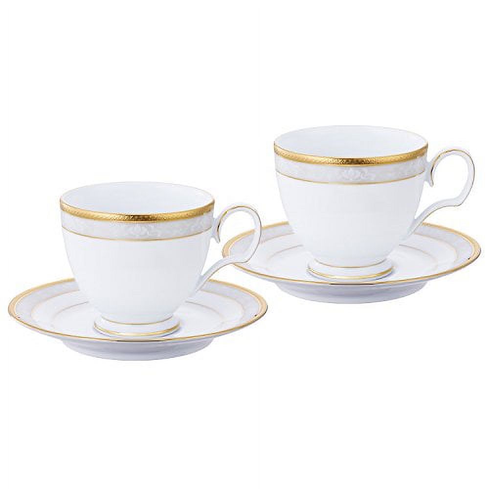 Noritake Noritake cup and saucer (pair set) (for coffee tea) 250cc Hampshire Gold 2 fine porcelain P91988/4335 - image 1 of 5