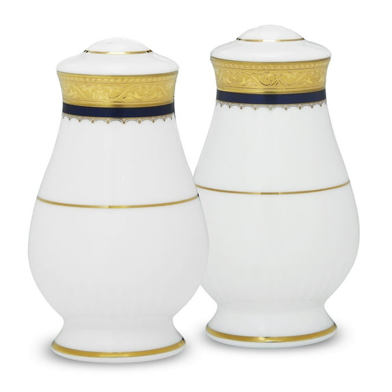 Noritake Odessa Cobalt Gold Salt & Pepper