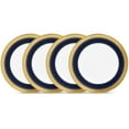 thumbnail image 1 of Noritake Odessa Cobalt Gold Set of 4 Bread & Butter/Appetizer Plates, 1 of 6