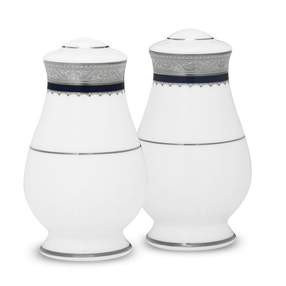 Noritake Odessa Cobalt Platinum Salt & Pepper