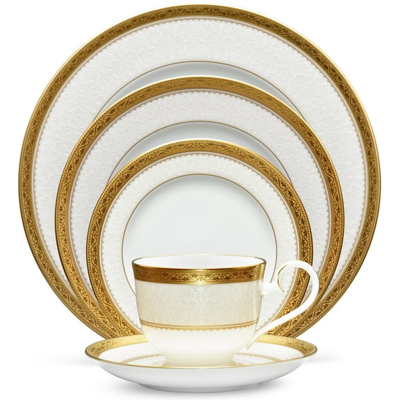 Noritake Odessa Gold 5-Piece Place Setting