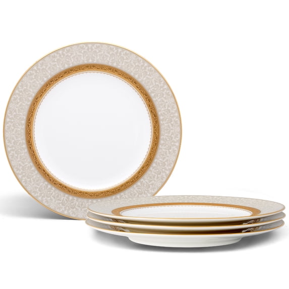 Noritake Odessa Gold Set of 4 Accent/Luncheon Plates