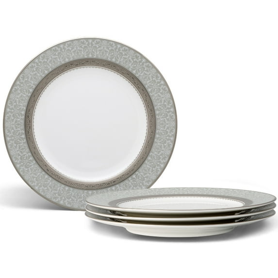 Noritake Odessa Platinum Set of 4 Accent/Luncheon Plates