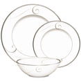 thumbnail image 1 of Noritake Platinum Wave 3-Piece Place Setting, 1 of 2