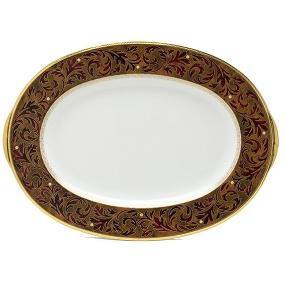 Noritake Xavier Gold 16 Inch Serving Platter
