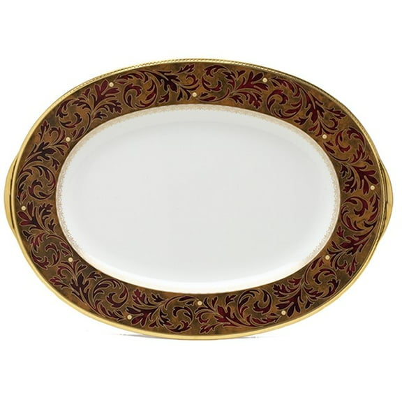 Noritake Xavier Gold 16 Inch Serving Platter