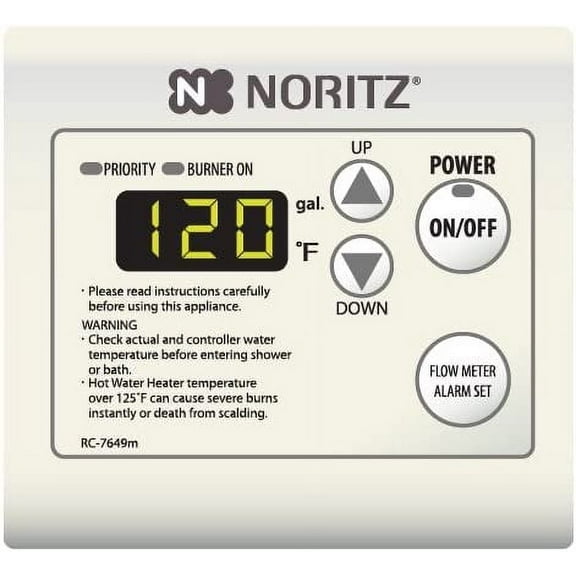 Noritz RC-7651M Remote Controller for Tankless Heaters