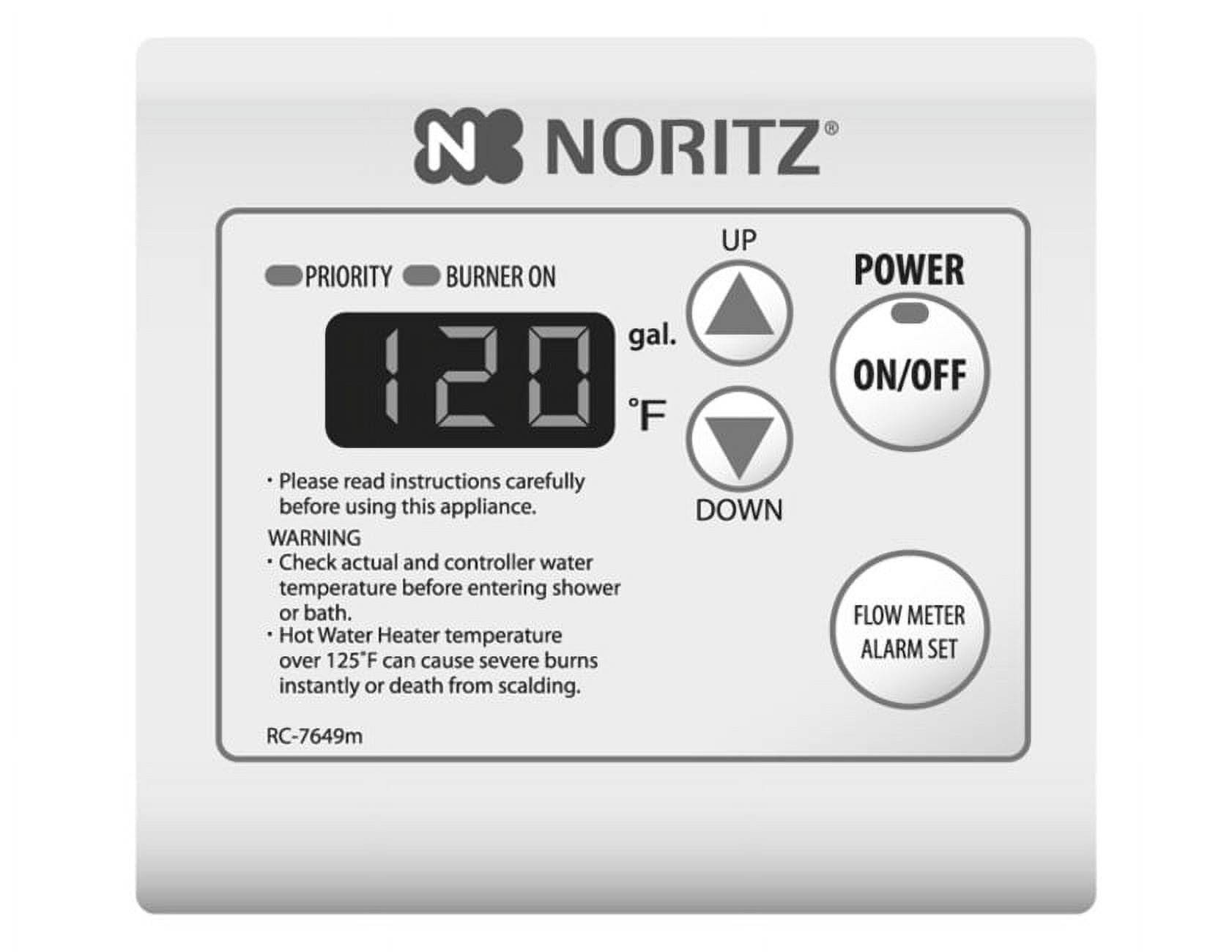 Noritz RC7651M Tankless Water Heater Remote Control