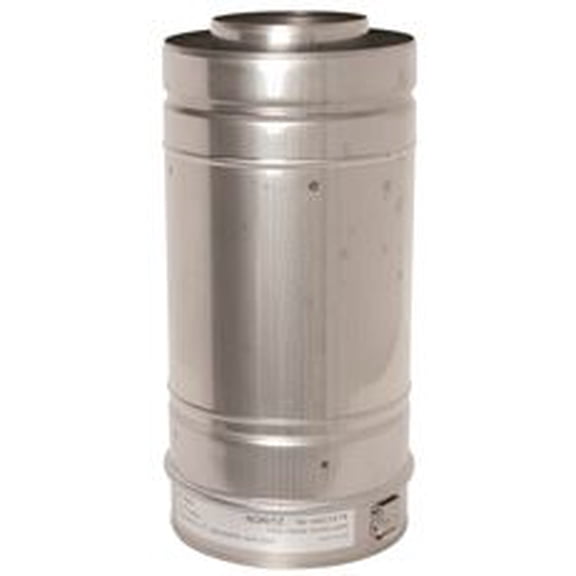 Noritz Tankless Water Heater Concentric Adjustable Straight Vent Pipe, 40 In. Stainless Steel