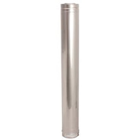 Noritz Tankless Water Heater Concentric Straight Vent Pipe, 36 In., Stainless Steel