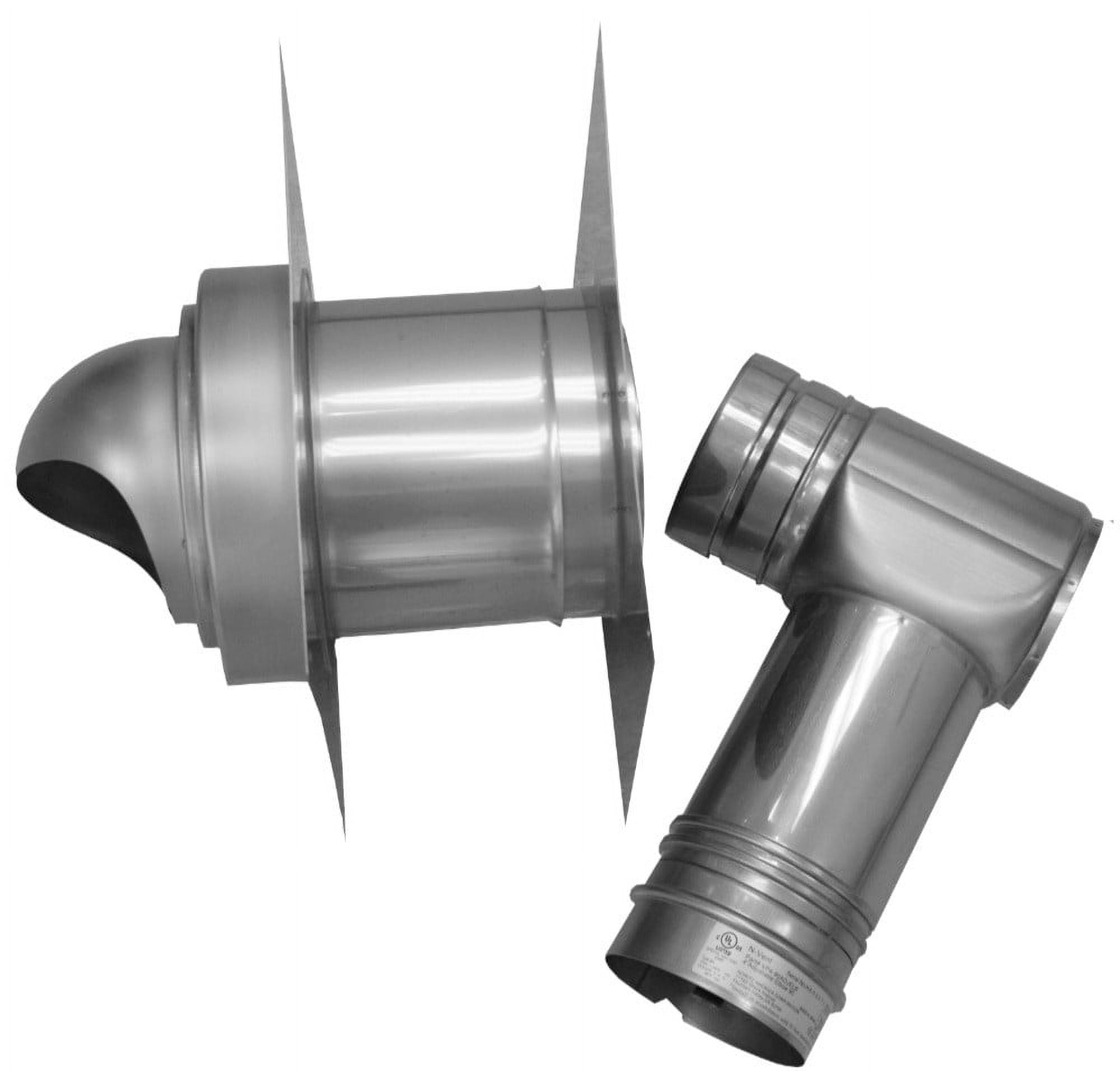 Noritz VK4-H-8-1 Single-Wall, Horizontal Termination Vent Kit - Stainless Steel