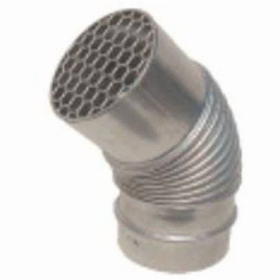 Noritz Vt4-S45 4" Diameter 45 Degree Bird Screen Horizontal Vent Termination - Stainless