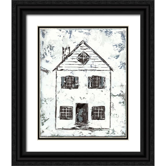 Norkus, Julie 12x14 Black Ornate Wood Framed with Double Matting Museum Art Print Titled - Shelter Series I