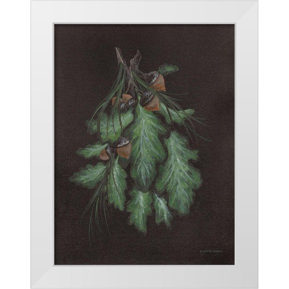 Norkus, Julie 12x14 White Modern Wood Framed Museum Art Print Titled - Oak and Acorn
