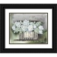 thumbnail image 1 of Norkus, Julie 18x15 Black Ornate Wood Framed with Double Matting Museum Art Print Titled - Vintage Floral Basket, 1 of 4