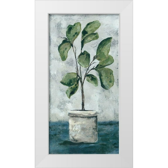 Norkus, Julie 18x32 White Modern Wood Framed Museum Art Print Titled - Fiddle Leaf Fig