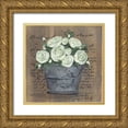thumbnail image 1 of Norkus, Julie 20x20 Gold Ornate Wood Framed with Double Matting Museum Art Print Titled - Heavenly Roses, 1 of 4