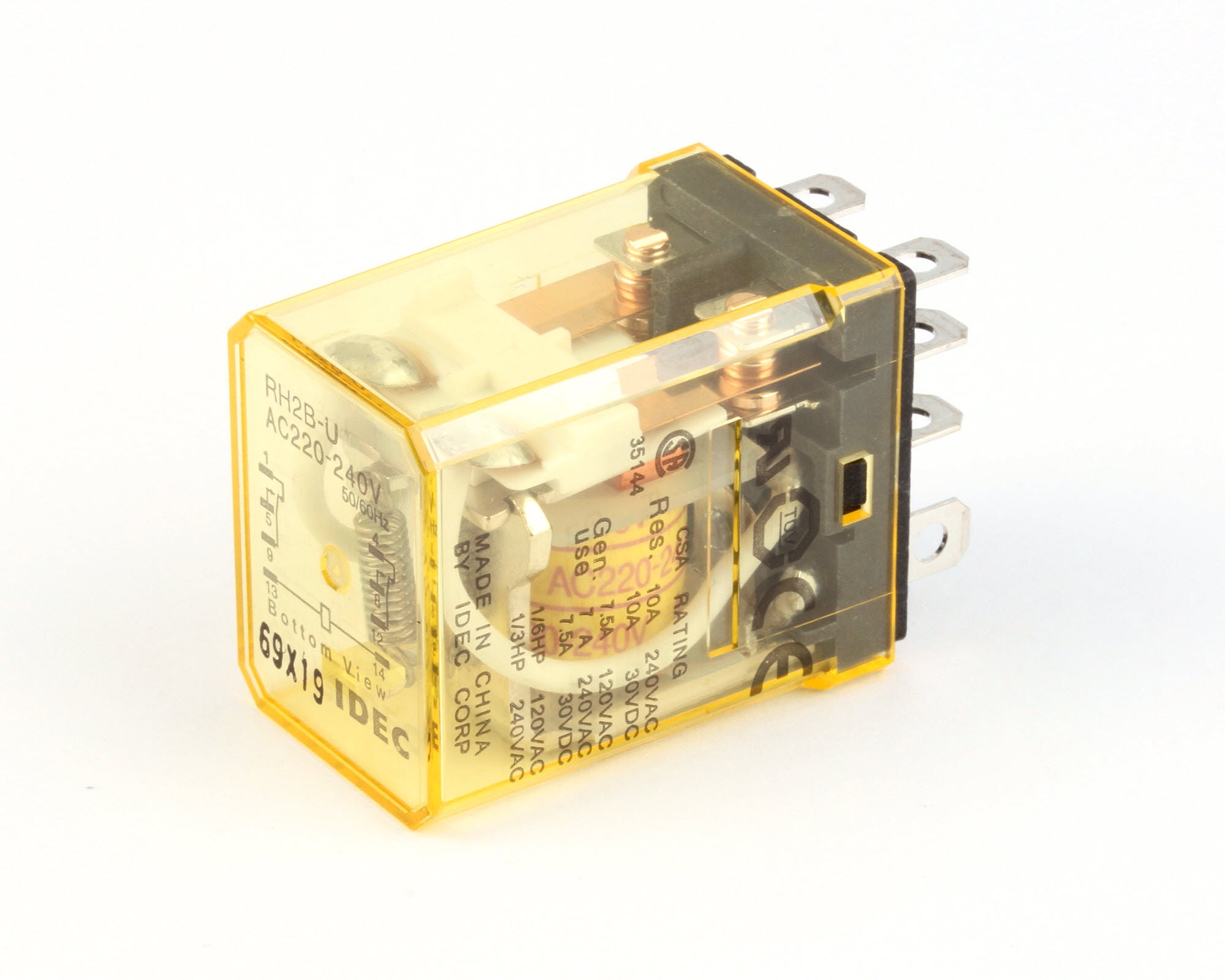 Square D 8501RS42V20 Miniature Relay - DPDT 10A 240VAC With 120V Coil For Control Circuit Applications