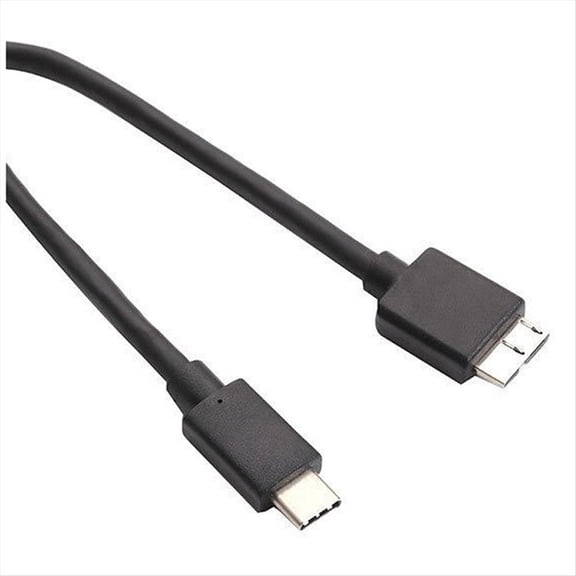 Norlix USB 3.1 Type-C to Micro-B Data Cable for External HDD SSD Hard Drive Camera Extension Cord 4TB Black