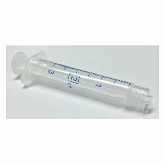 Norm-Ject Plastic Syringe,Luer Lock,2 mL,PK100 NJ-4606701-02 - Walmart ...