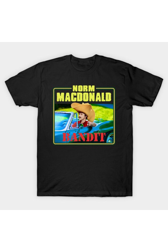 Norm Macdonald Classic Car Bandit Retro Comedy Graphic Unisex T-Shirt, for men & women, up to size 5XL
