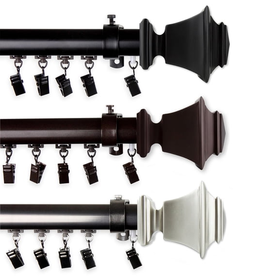 Norma Cordless Traverse Rod 86-120" - Cocoa